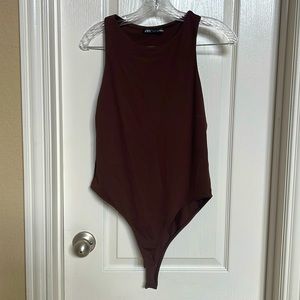 Zara brown bodysuit